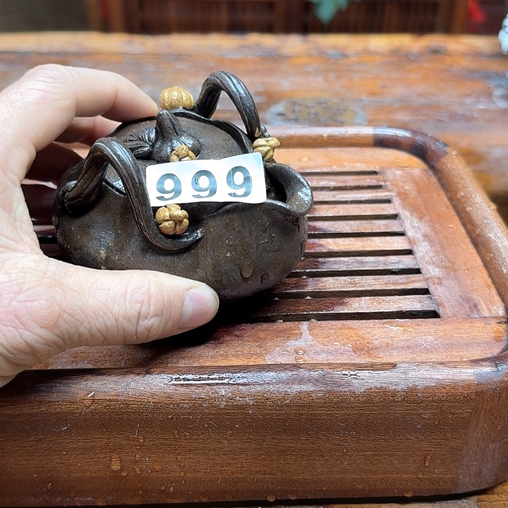 纯手工制作粗陶茶具