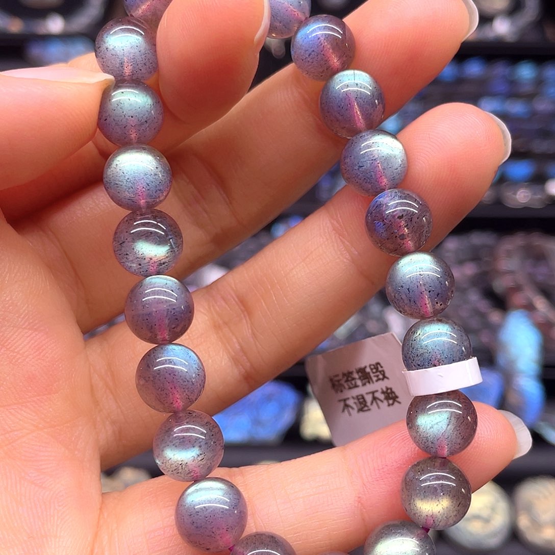 长石未镶嵌手串8.5左右