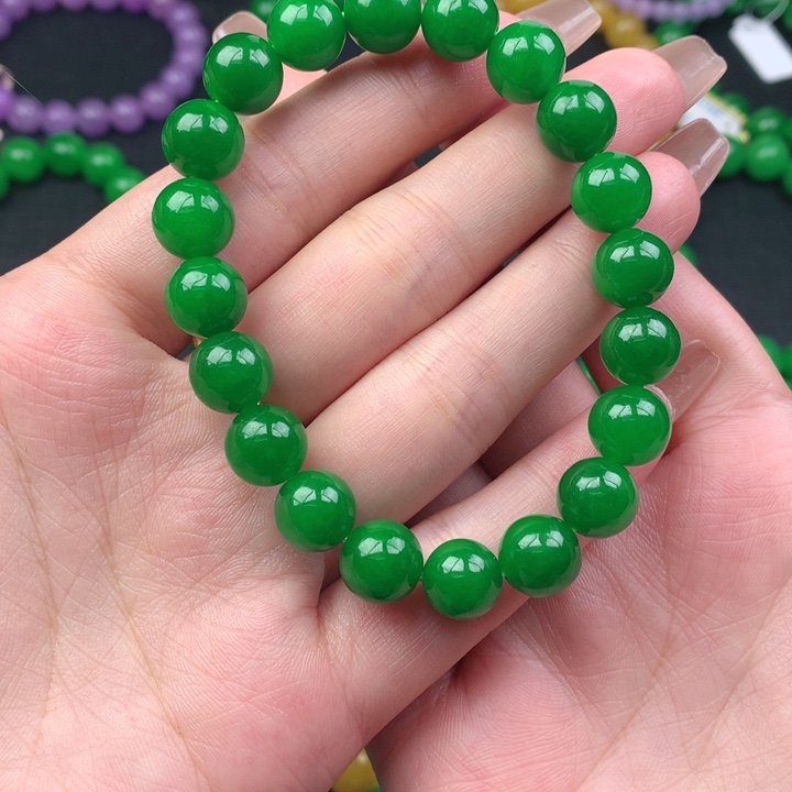 渔***明缅料卡10手串 一物一证