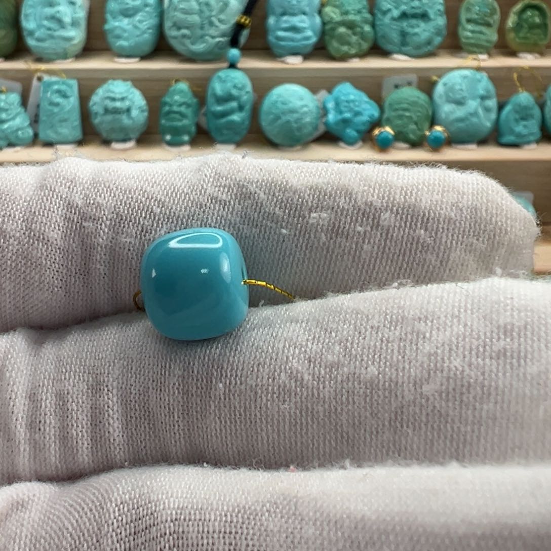 未镶嵌绿松石老型珠11x9.7mm