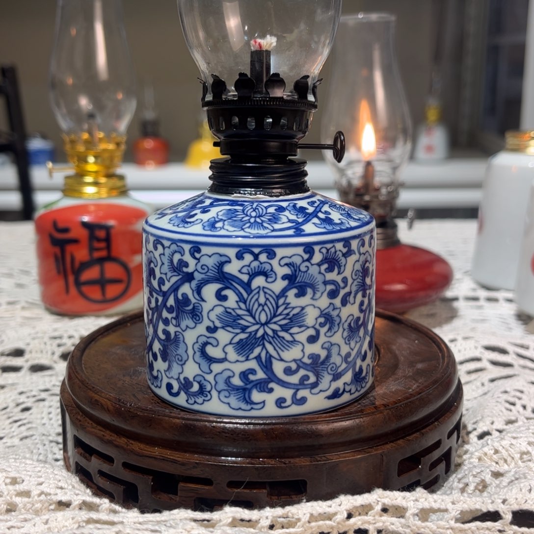 摆件景德镇陶瓷香薰灯