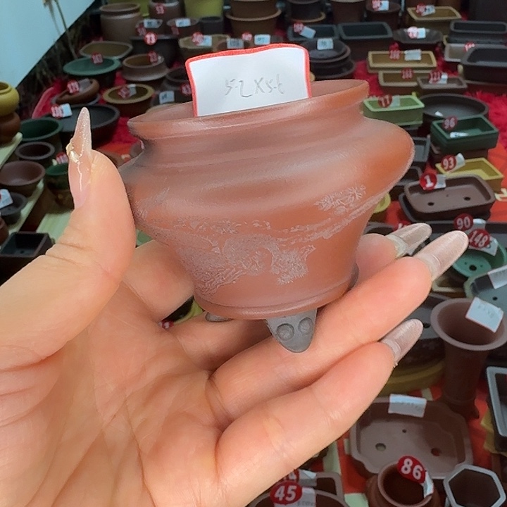 紫砂花盆小花盆雅致的
