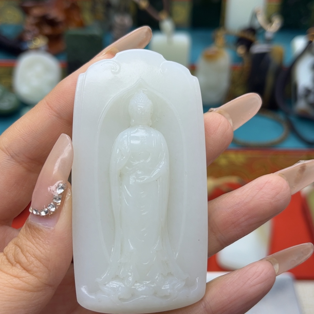 和田玉未镶嵌挂件