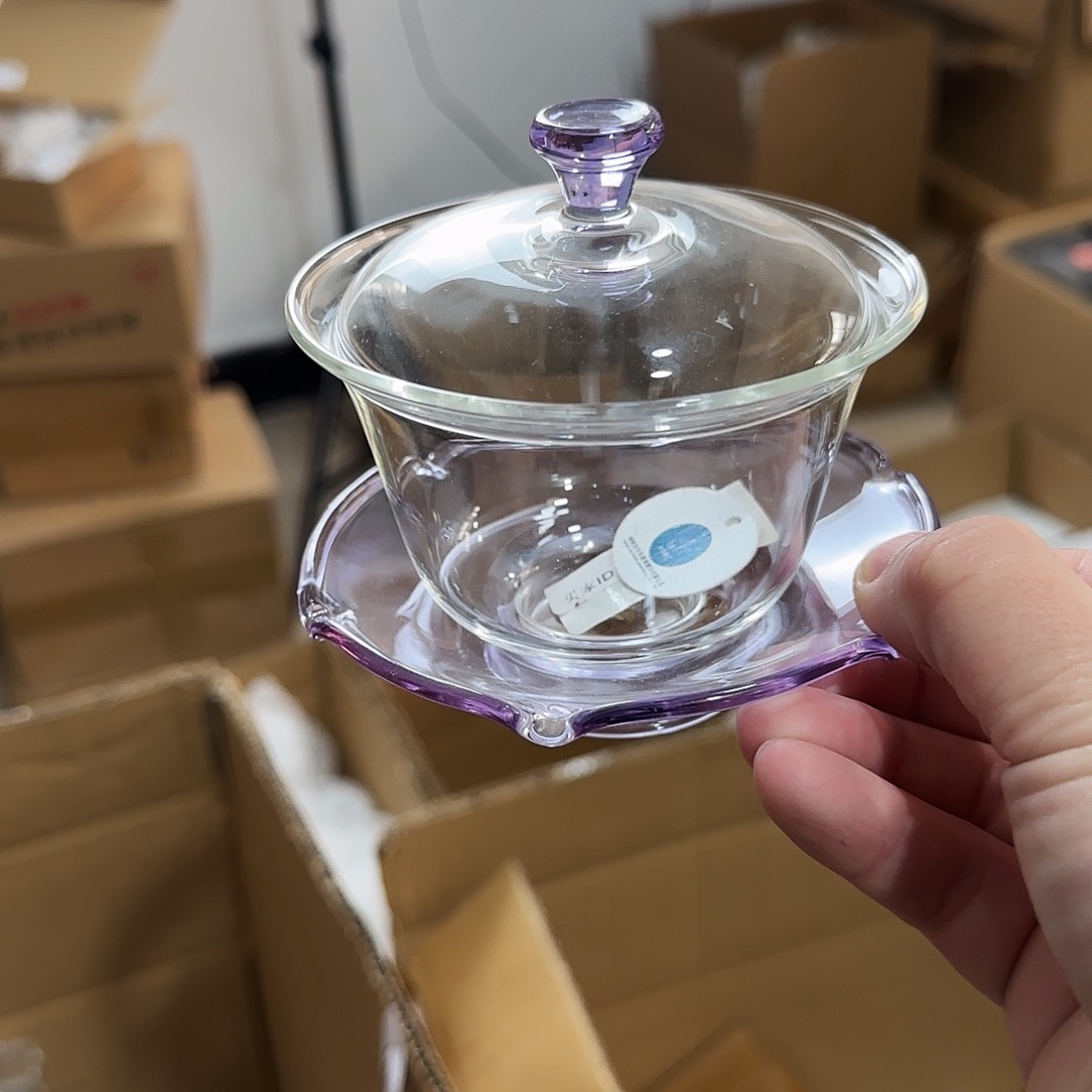 961样品微瑕盖碗高硼硅