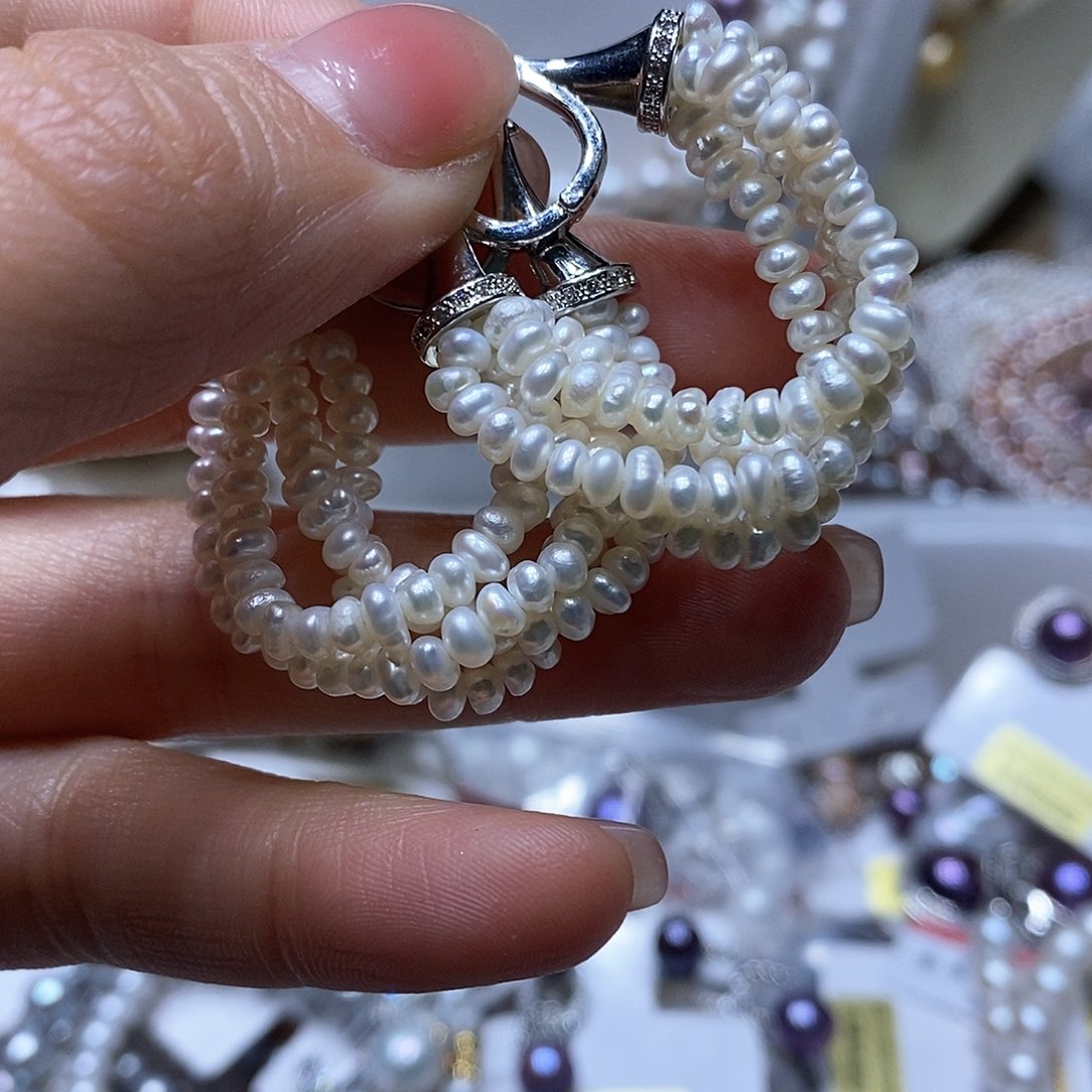 淡水珍珠耳钉未镶嵌