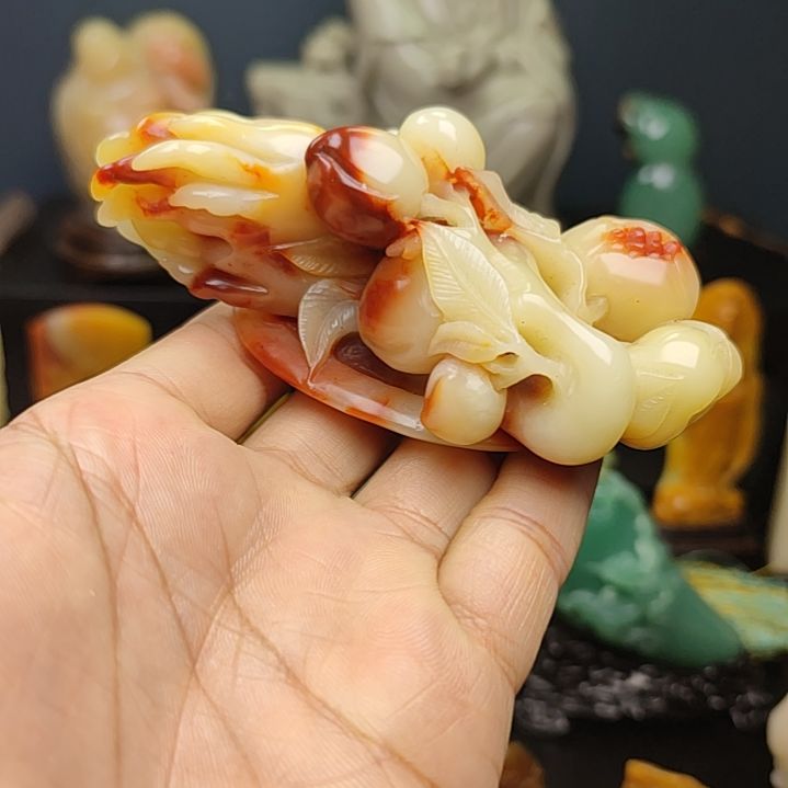 印石寿山石手把件手把件