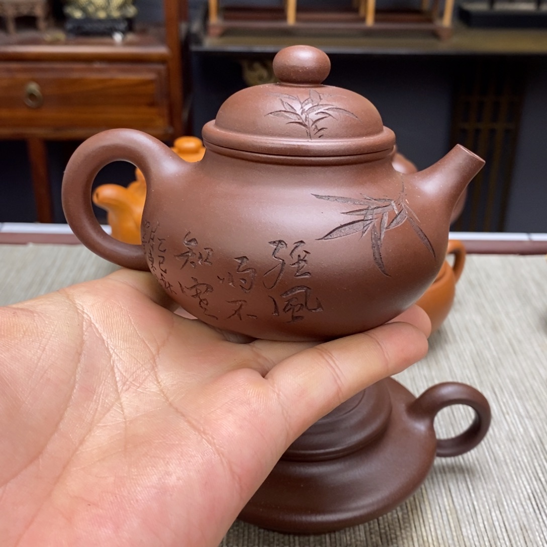 紫泥茶壶容量240毫升