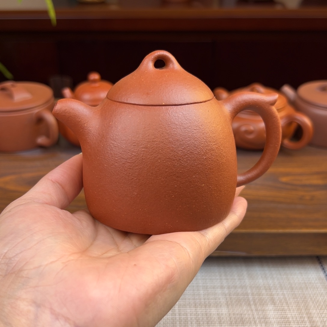 聽***主紫砂茶壶红降坡秦权全手200cc