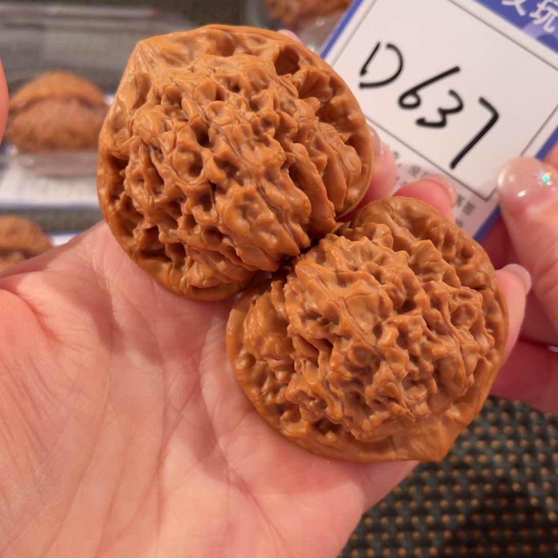 把件文玩核桃D637官帽47