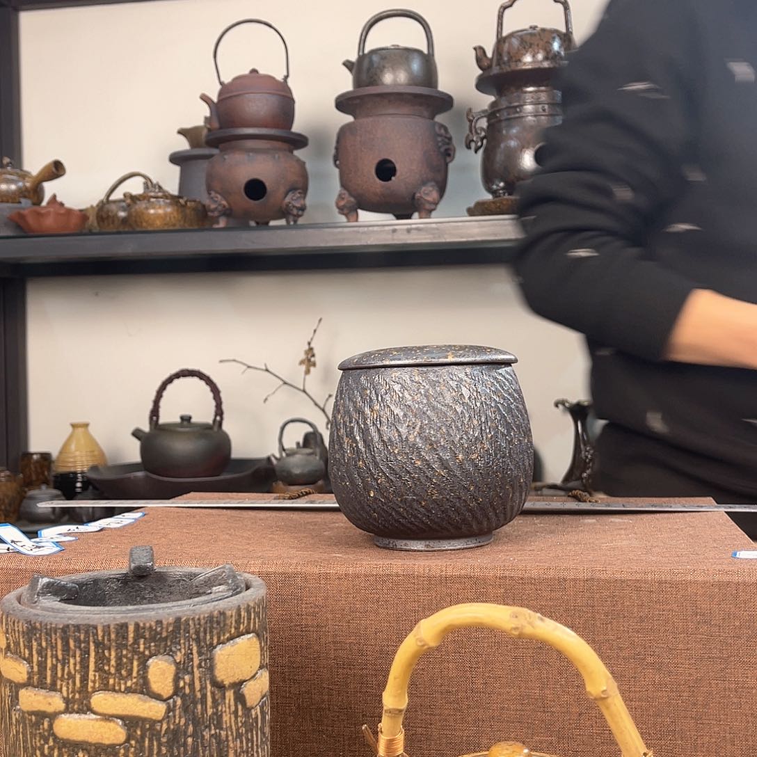 紫泥茶壶紫砂粗陶茶器