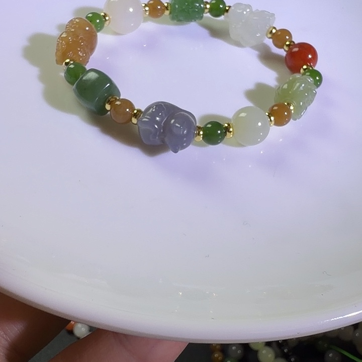 和田玉未镶嵌手链