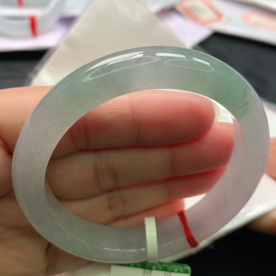 翡翠手镯未镶嵌缅甸53.54