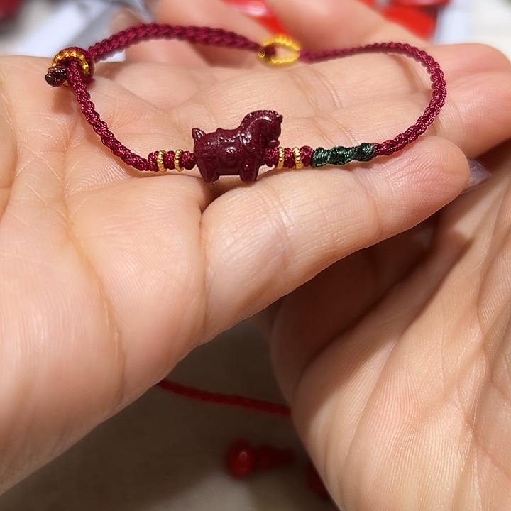 天然辰砂精工制作小紫金马