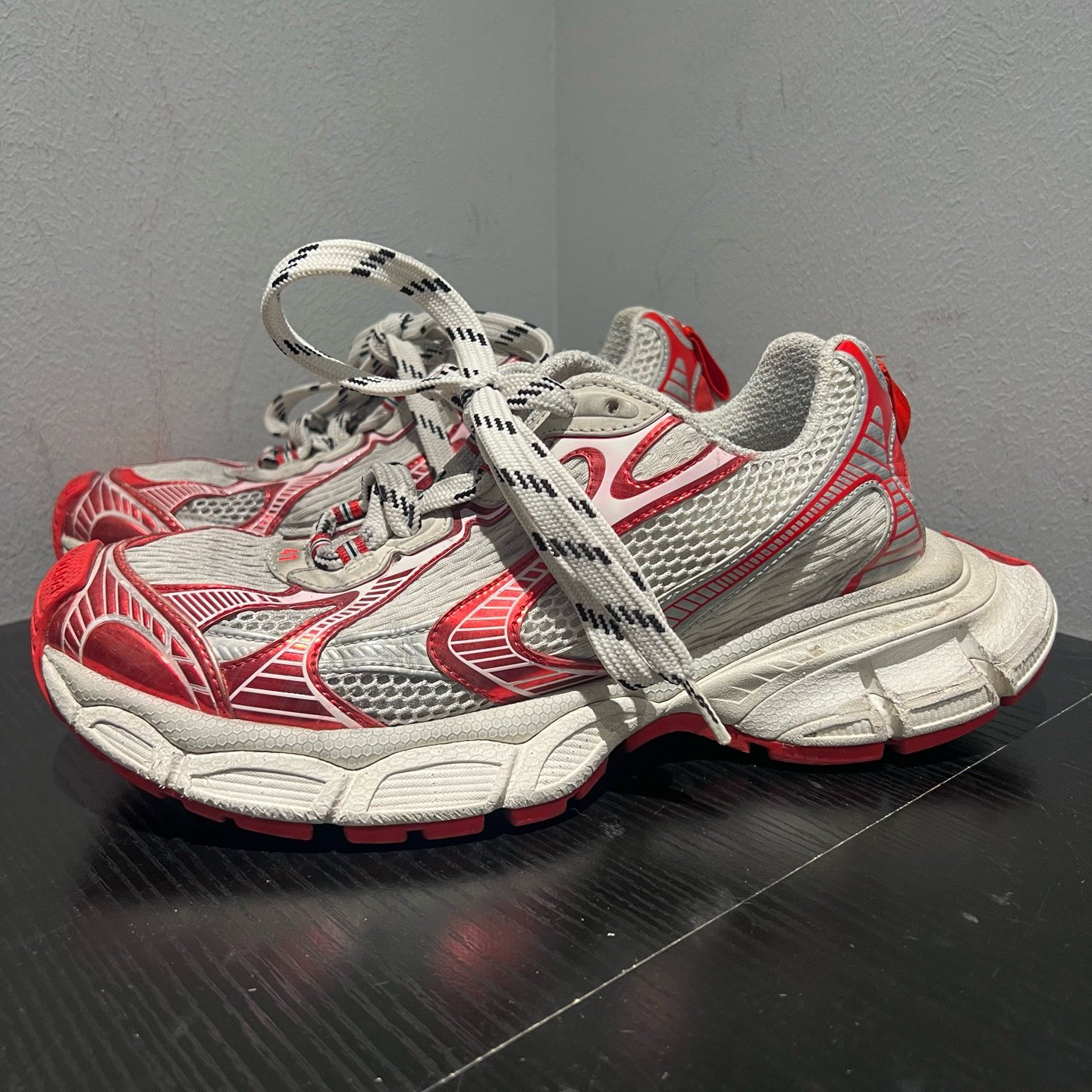 Balenciaga巴黎世家 3XL 系带做旧 低帮 老爹鞋 白红 41码/20675/