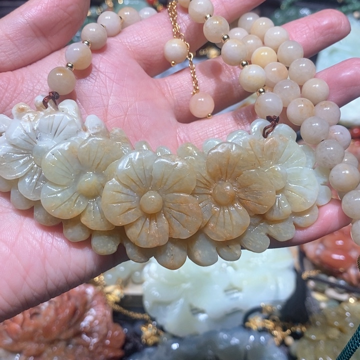 岫玉毛衣链未镶嵌