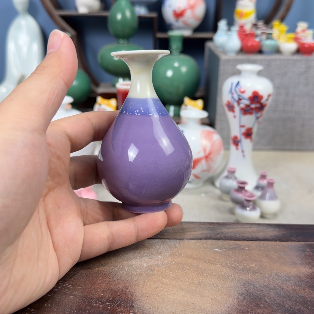 陶瓷手工小花器摆件