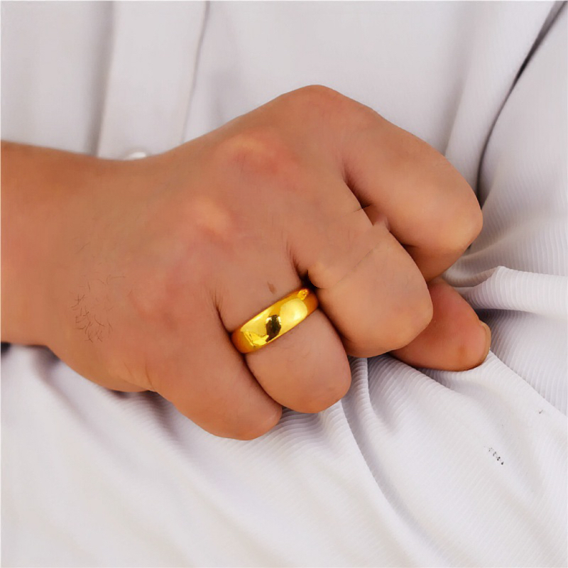 合金戒指 光面素款 精工时尚活口简约大气指环不掉色