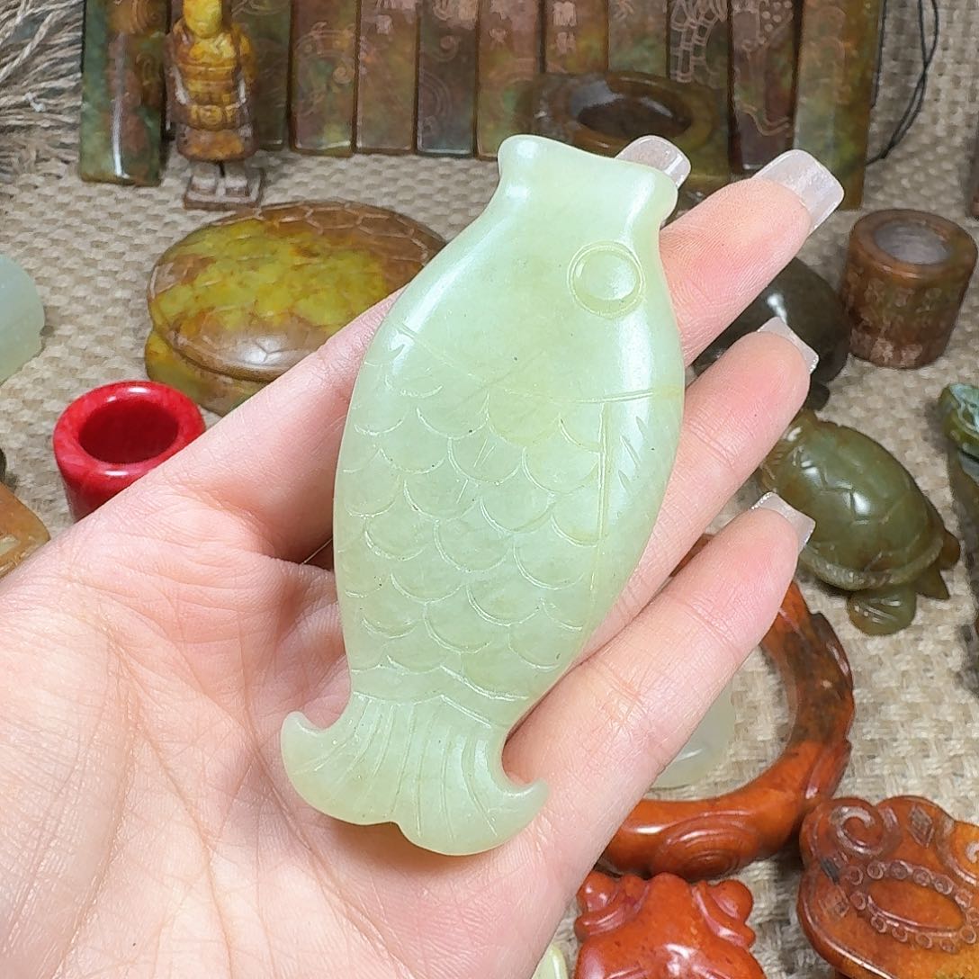 白玉菩提吊坠挂件
