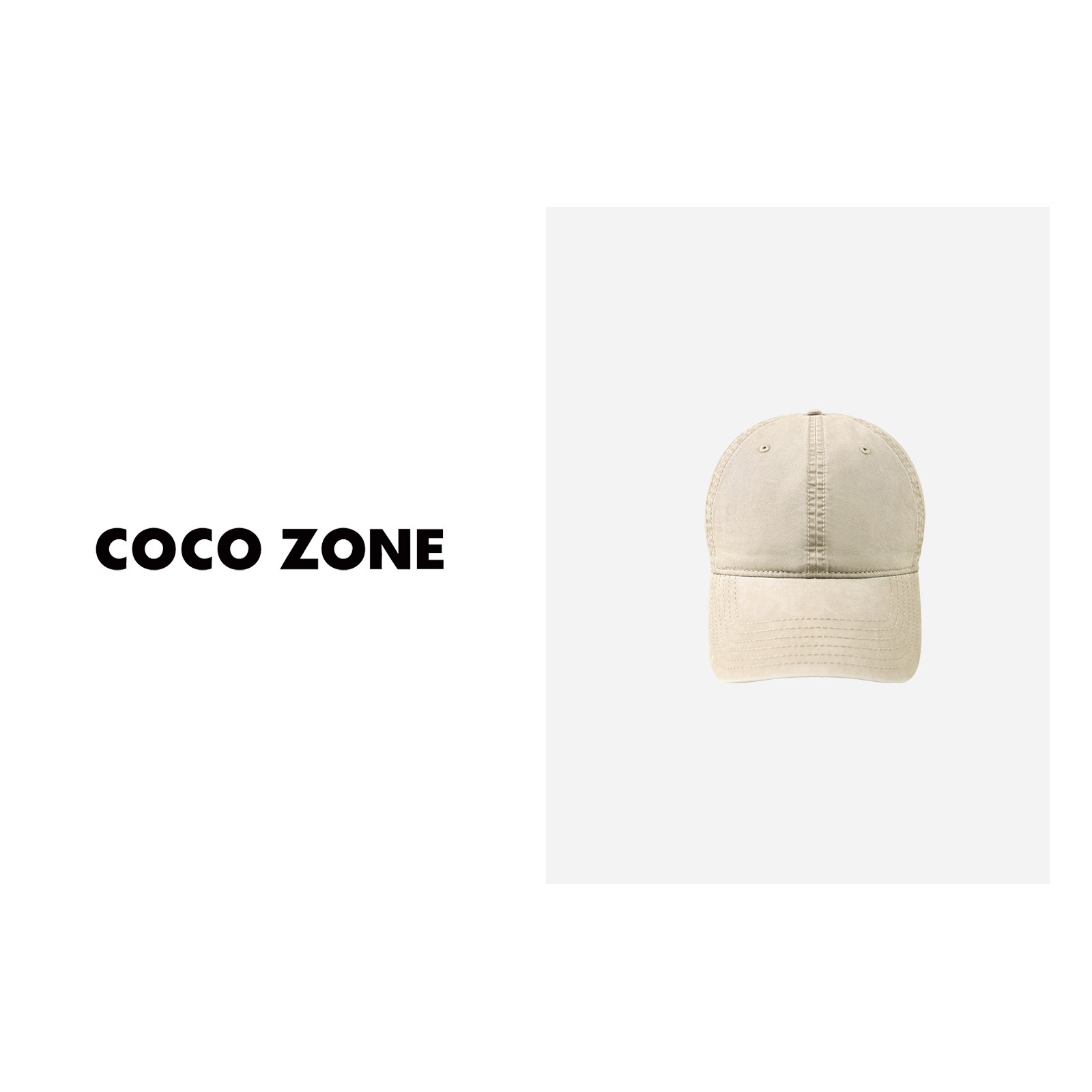 COCO ZONE 刘一一  复古百搭时尚鸭舌帽简约帕恰狗帽子23C29026
