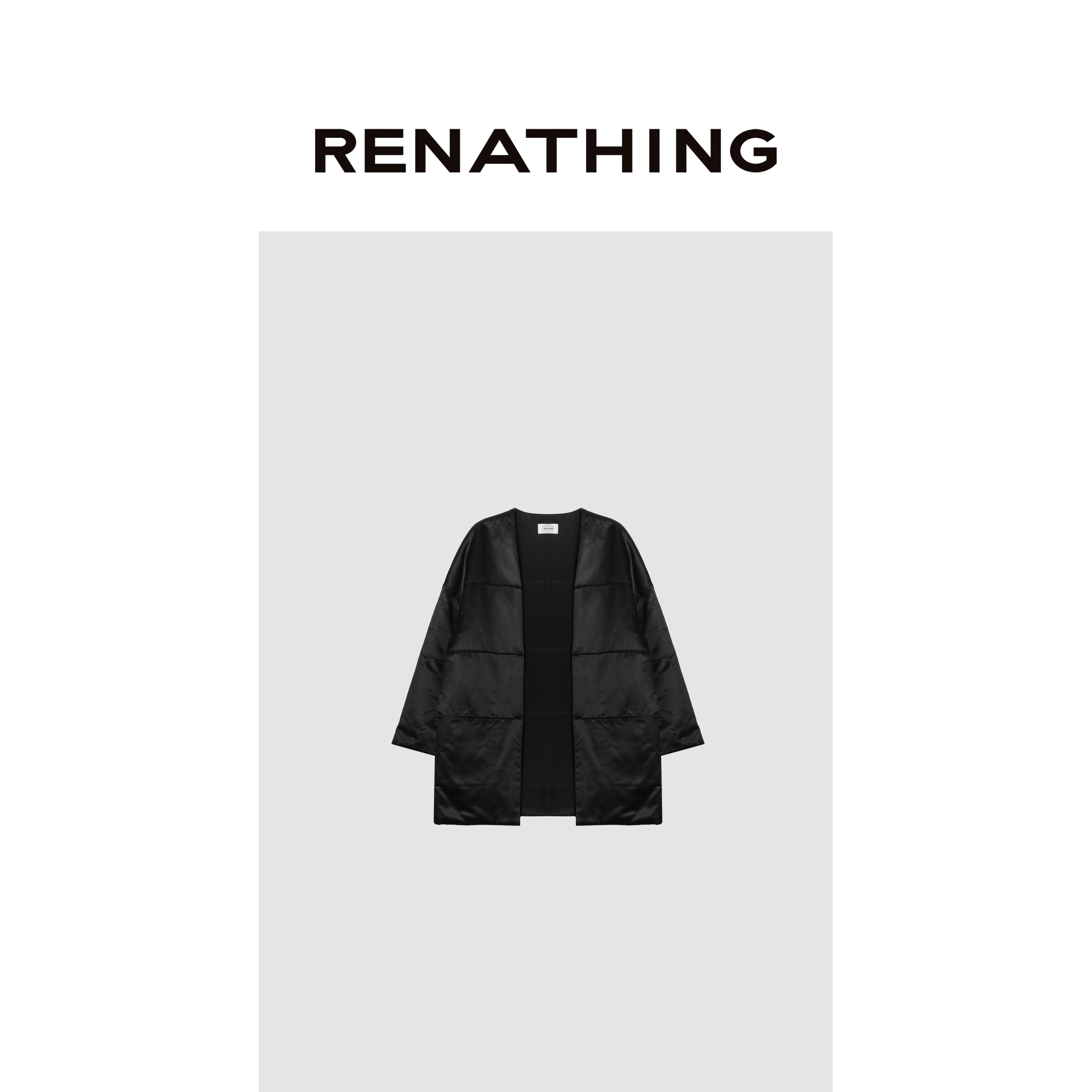 【RENATHING】极简光泽感百搭棉服