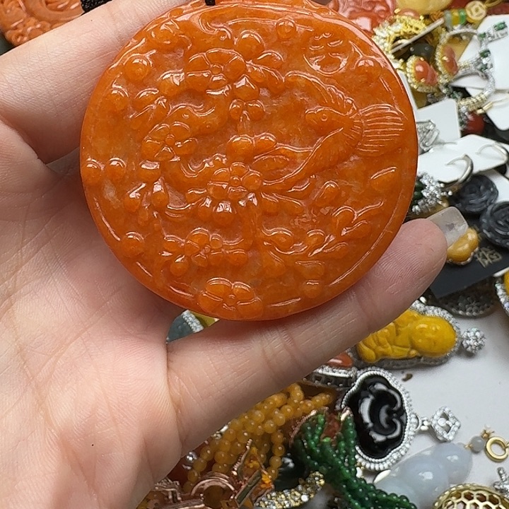 翡翠未镶嵌项链翡翠