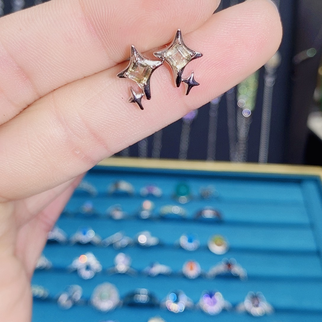 紫晶珠宝半成品银S925镶嵌