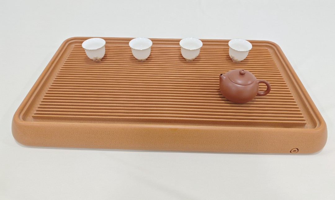 大橙金龙纹大号手工小型桌面电木茶盘电木长方形排水式家用两用