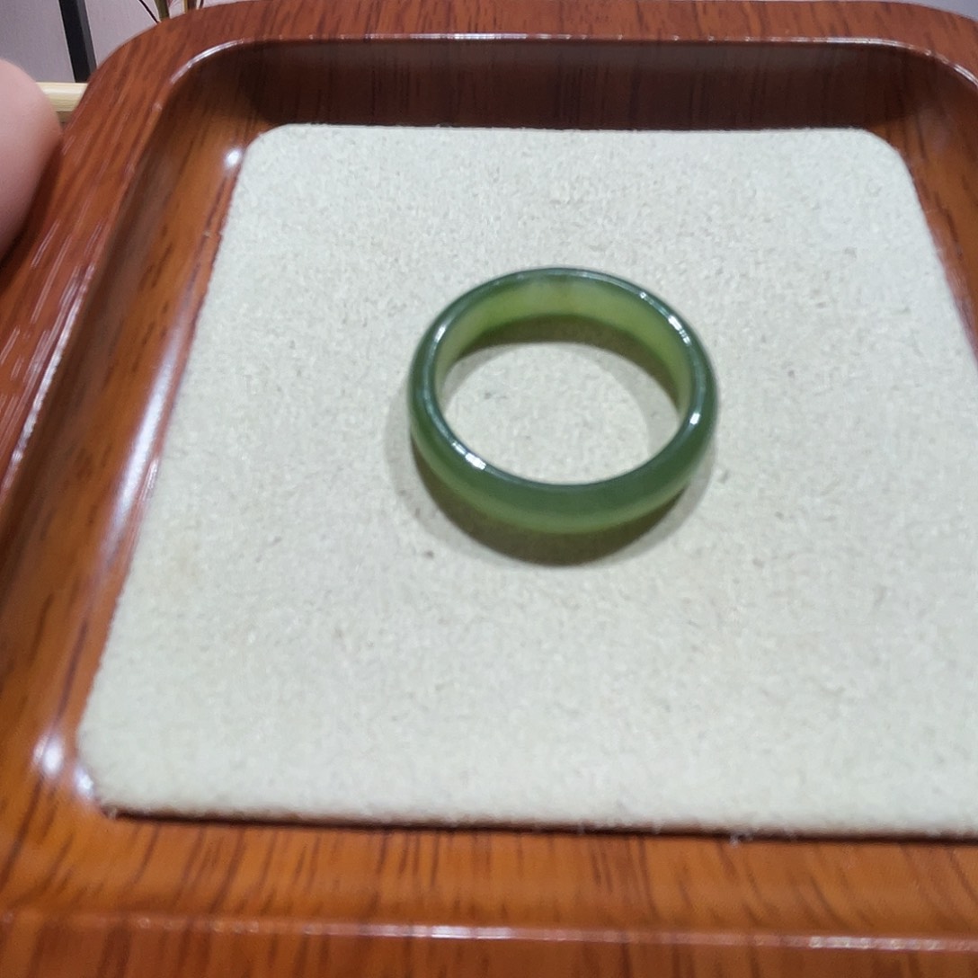 和田玉戒指未镶嵌碧玉24号
