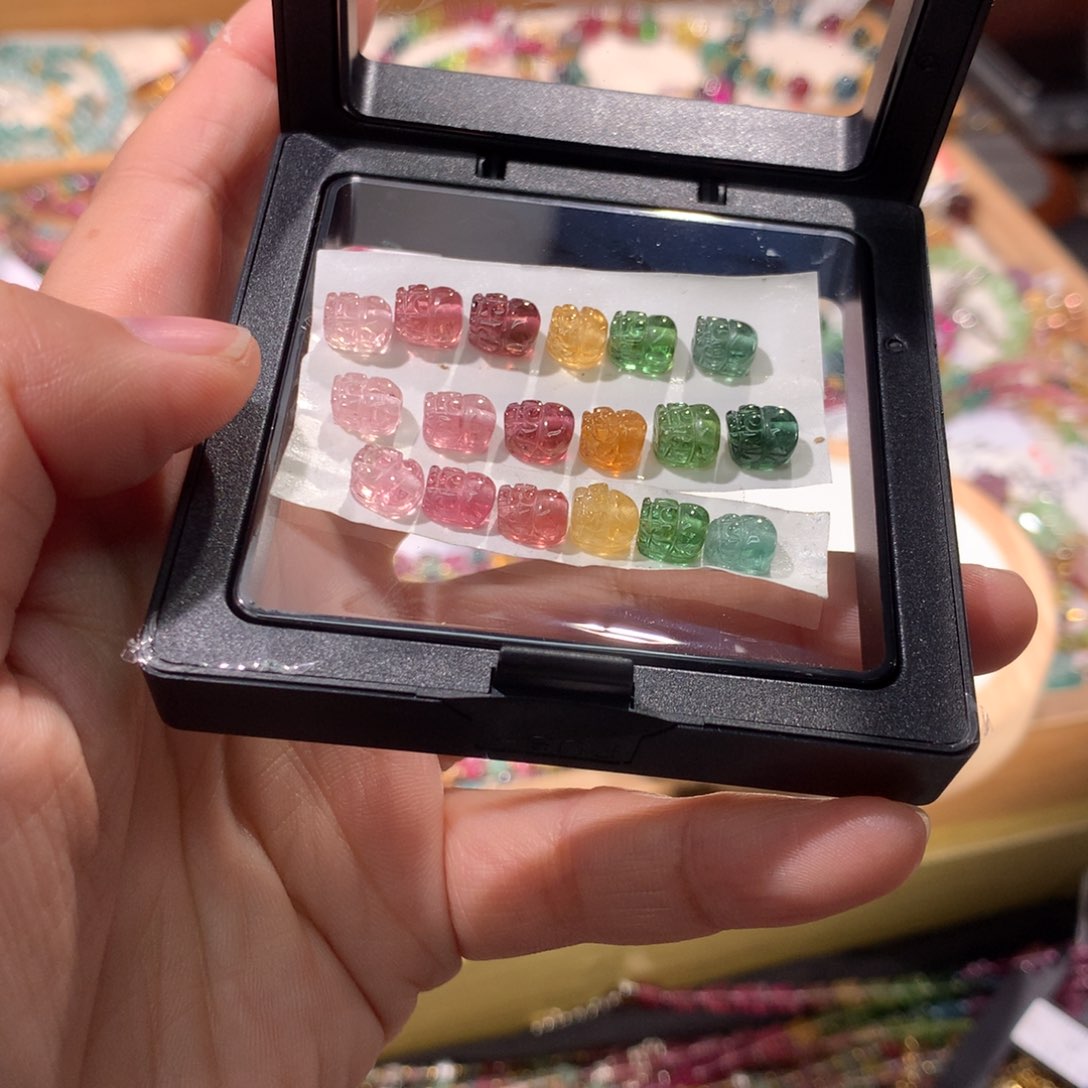 貔貅未镶嵌碧玺多样性发其一（6只的价格）