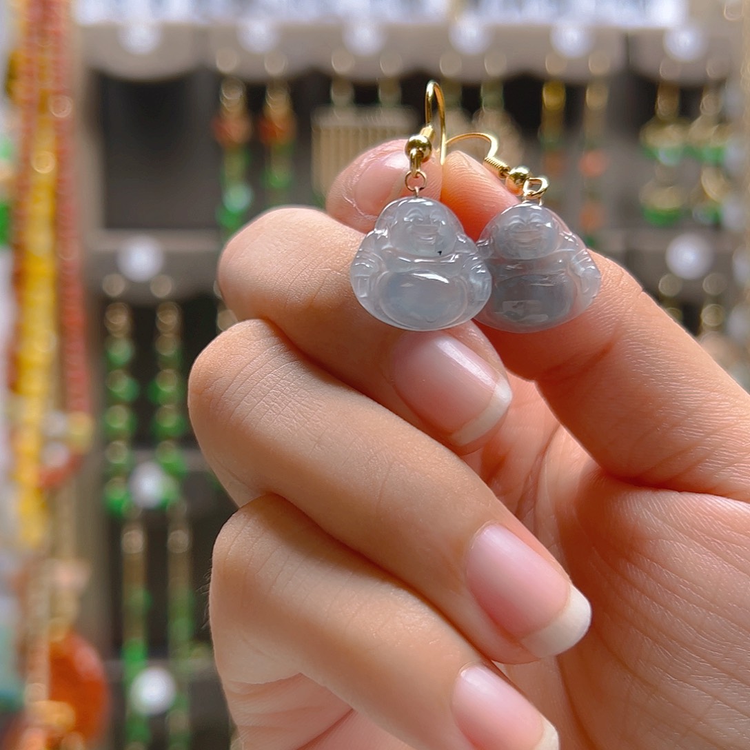 翡翠合金耳坠翡翠