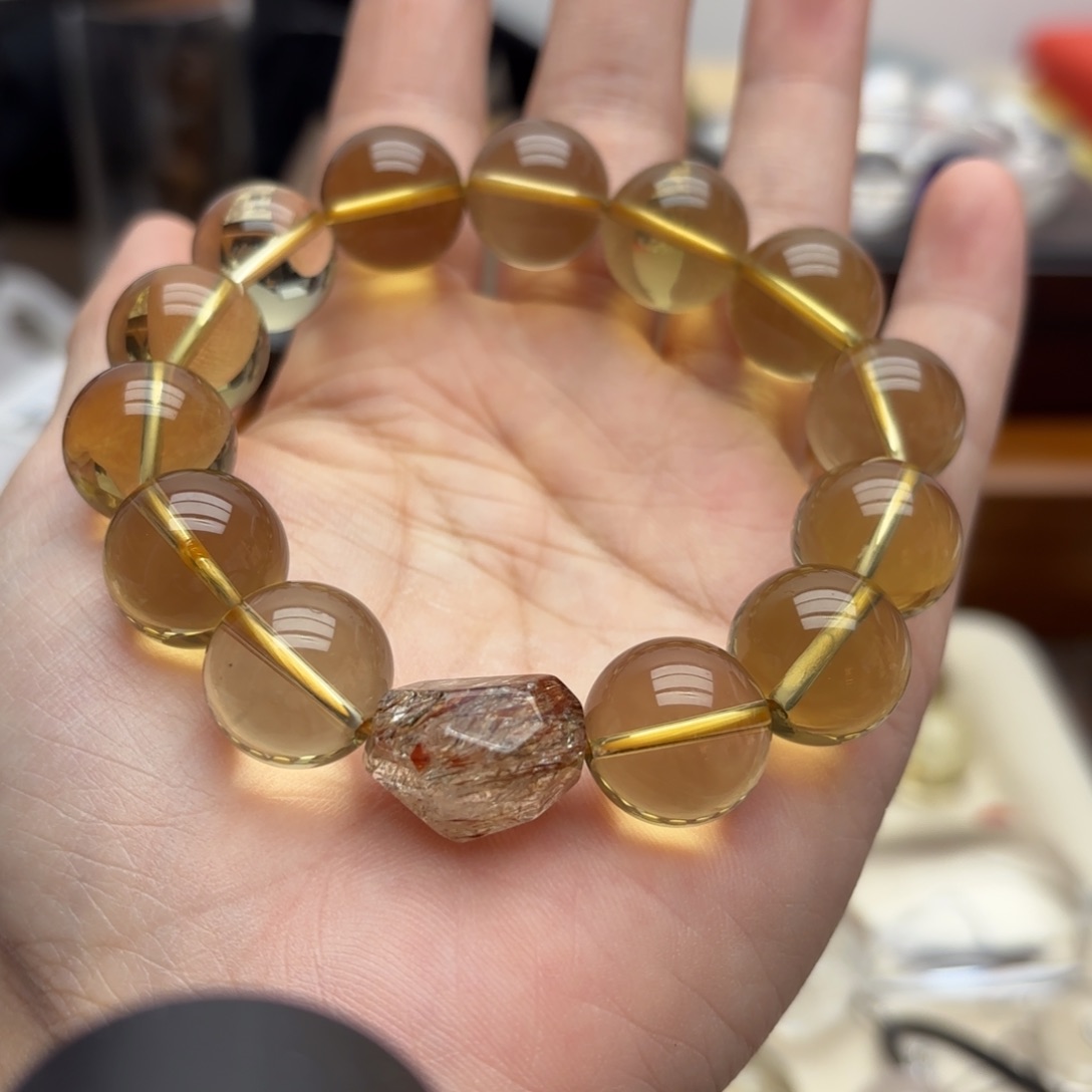 未镶嵌手链水晶黄水晶