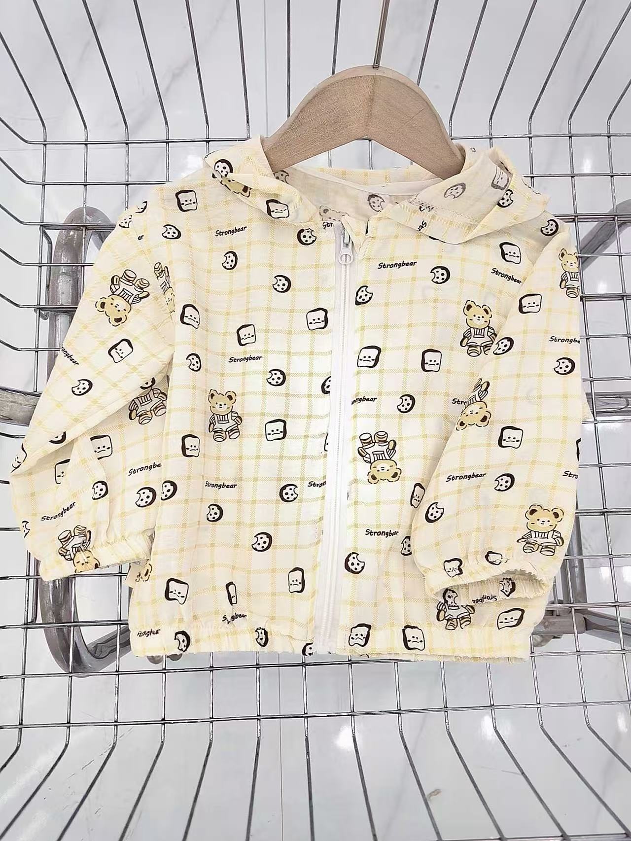 柚【8908-17吐司小熊】防晒衣