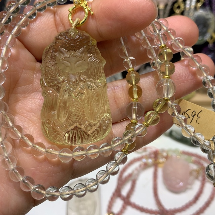 水晶颈饰未镶嵌天然