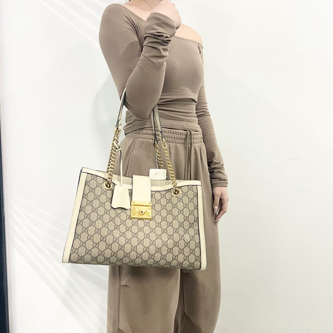 95新 GUCCI/古驰 padlock 大号白色/5555
