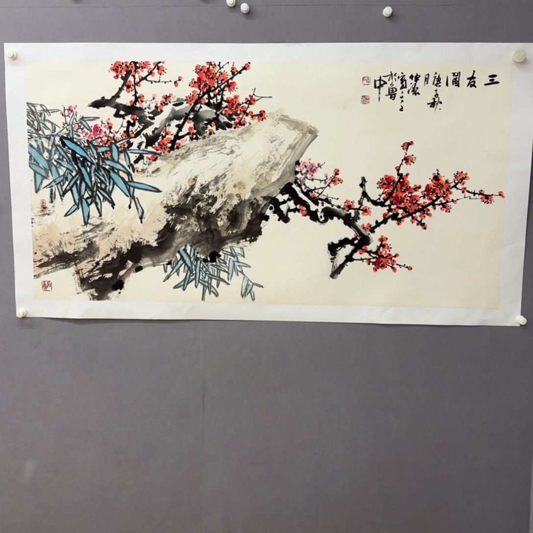国画艺术家真人手绘