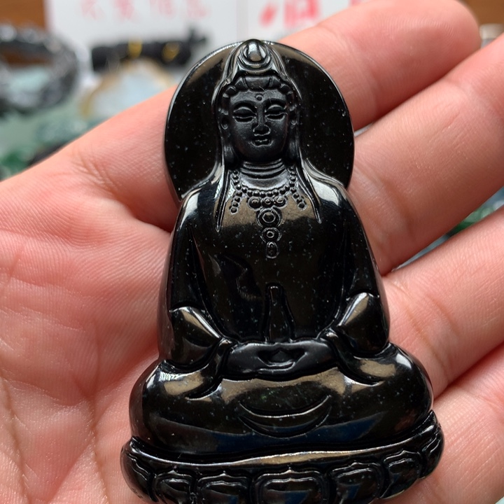 翡翠颈饰未镶嵌保真天然a货翡翠