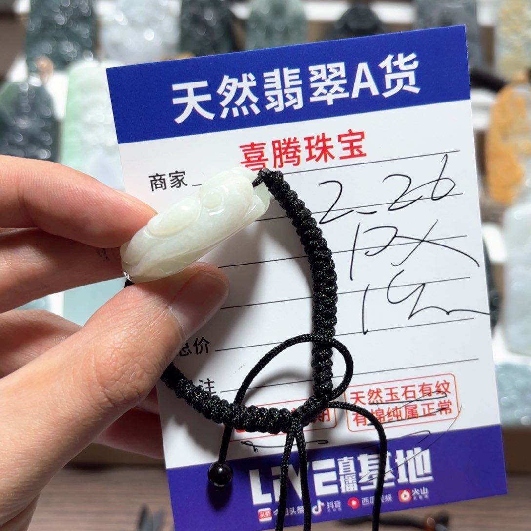 翡翠颈饰未镶嵌貔貅