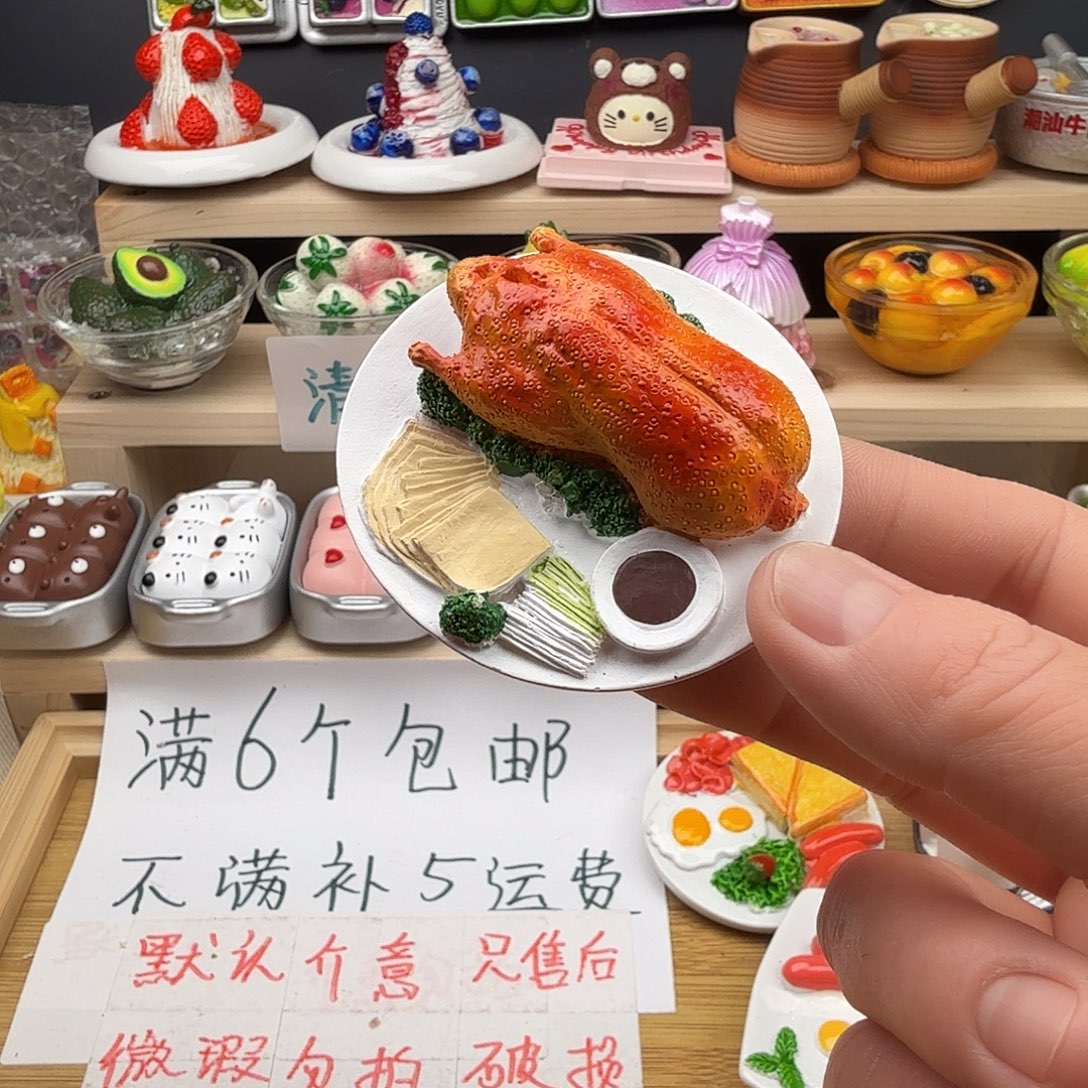 合成树脂食玩冰箱贴 凭开箱视频售后