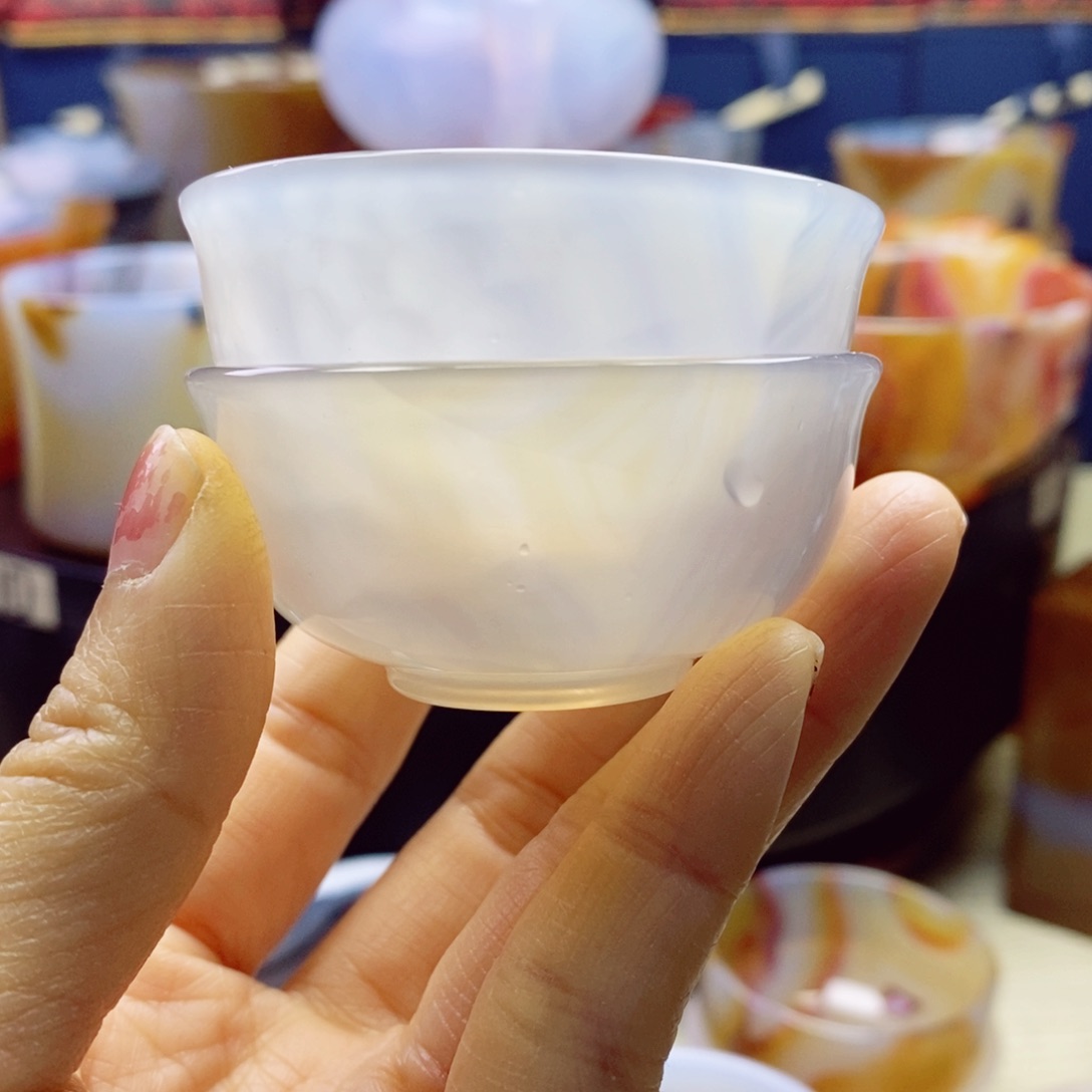 未镶嵌冰花40毫升主人杯玛瑙/玉髓长*