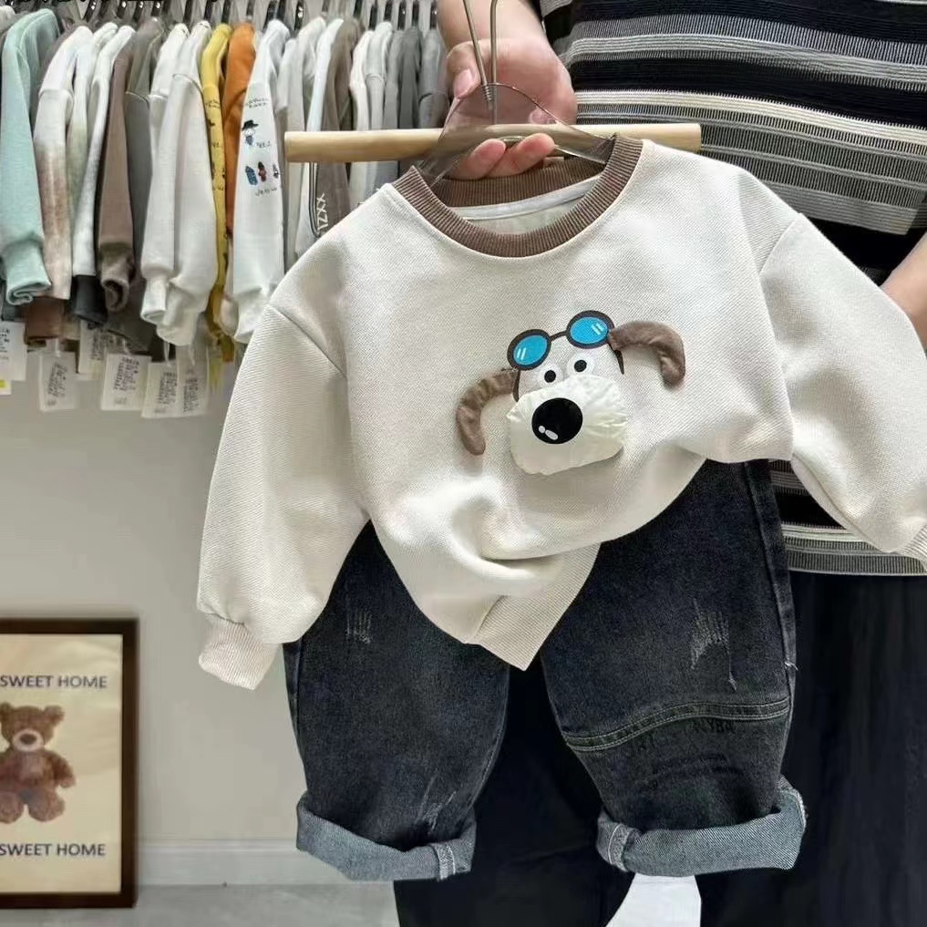 【米果妈】儿童2025秋季新款卡通休闲卫衣B4621