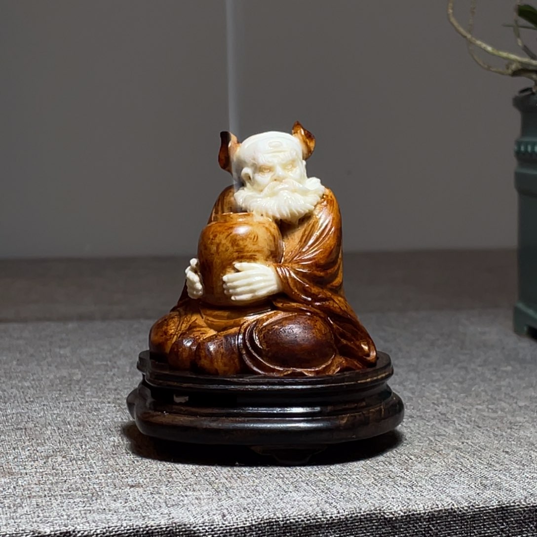 木愚*木雕工艺品摆件