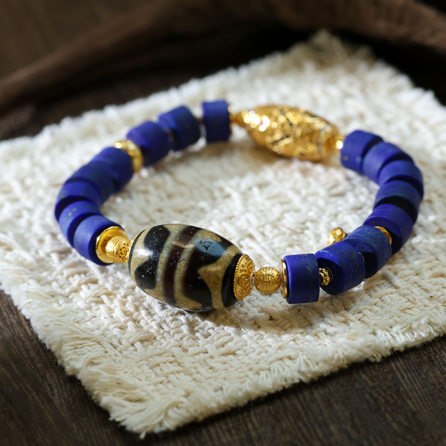 【思嘉专属】穿搭能量系列·青金配比手串 | 多样性发一 AA0188