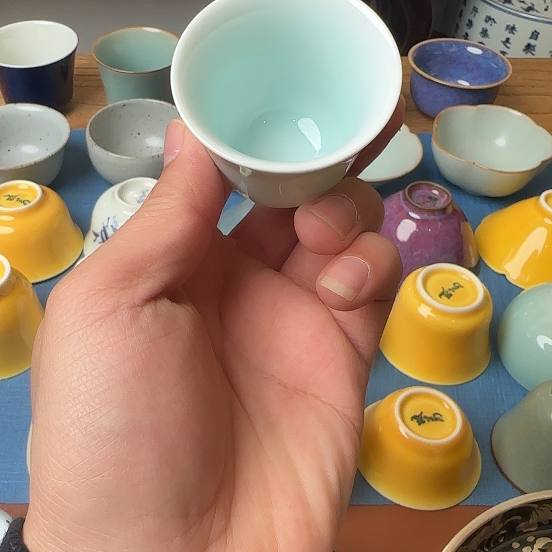 陶晓芳窑影青清泉杯