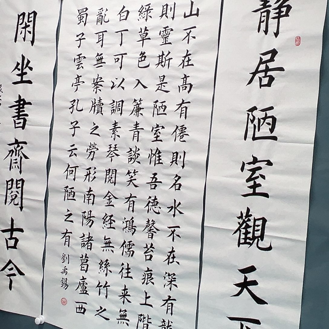 书法纯手写138✖️35堵立国