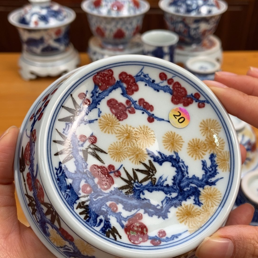 手绘现代茶具得古董