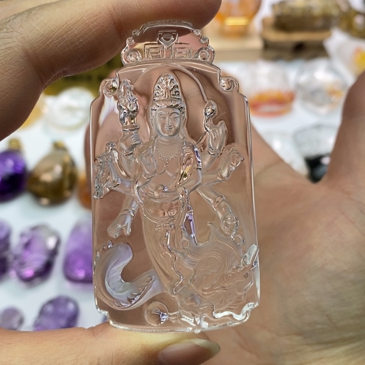 水晶颈饰未镶嵌?***华定制