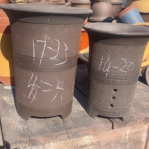 红陶中国宜兴紫砂花盆，