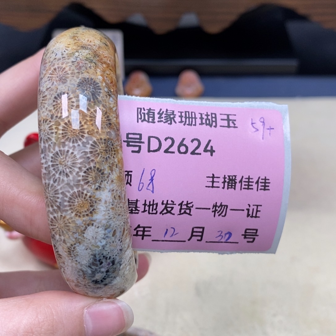未镶嵌D2624硅化珊瑚（珊瑚玉）j****在