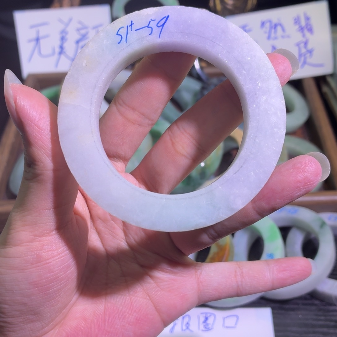 定制翡翠未镶嵌翡翠A货手镯毛胚定制