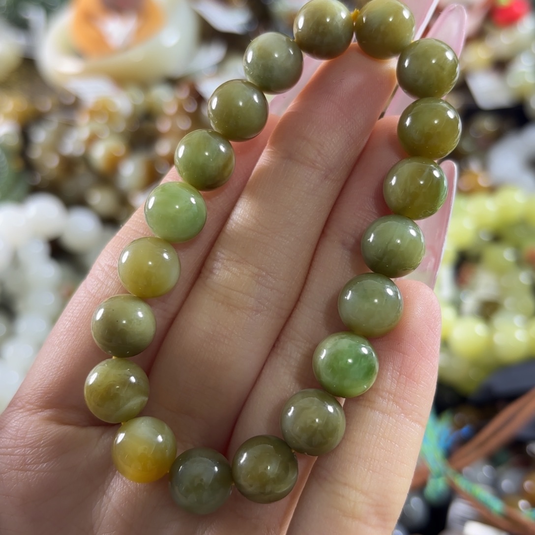 和田玉未镶嵌手链97